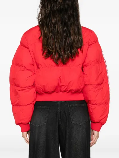 Adidas Originals Adicolor Puffer Jacket In Red