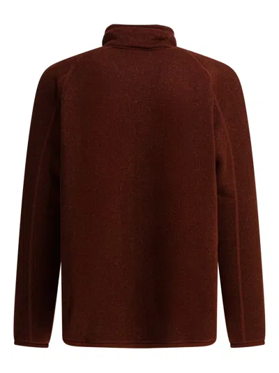 Patagonia Textured Full-zip Jacket In Dried Vanilla Brown In Brown