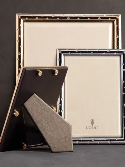 L'objet Stars Frame (10cm X 15cm) In Silver