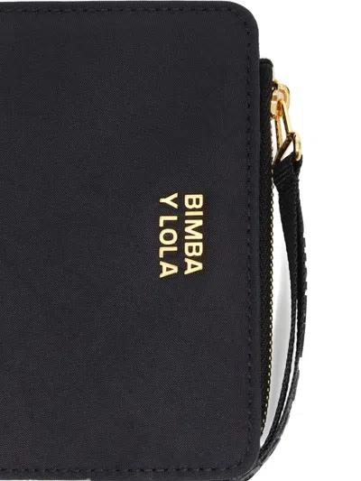 Bimba Y Lola Top-zip Logo Wallet In Black