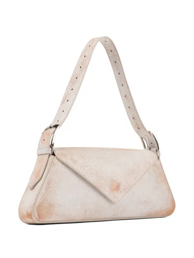 Camperlab Leather Shoulder Bag In White