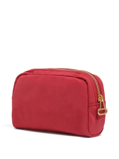 Bimba Y Lola Logo-lettering Make-up Bag In Red