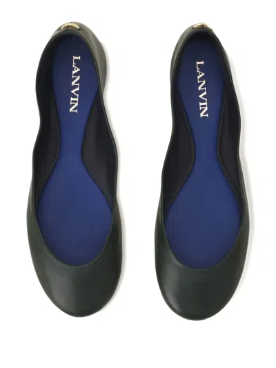 Lanvin Leather Ballet Flats In Multi