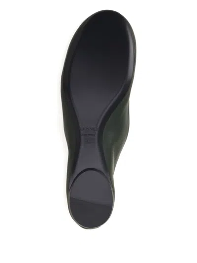 Lanvin Leather Ballet Flats In Multi