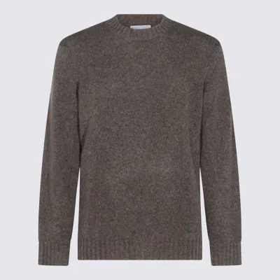Nn07 Soft Textured Crewneck Sweater With Ribbed Cuffs In Gray