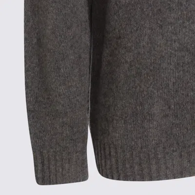 Nn07 Soft Textured Crewneck Sweater With Ribbed Cuffs In Gray