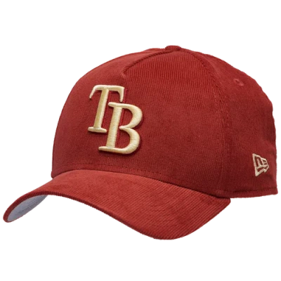 New Era Tampa Bay Rays  Rays 9forty A-frame Tonal Cord Cap In Red