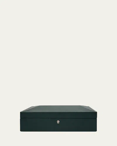 Wolf British Racing 15-piece Watch Storage Box In Green