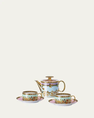 Versace Butterfly Garden Modern Tea Set For Two In Multi