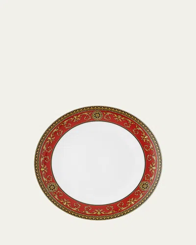 Versace Medusa Modern Dinner Plate In Red