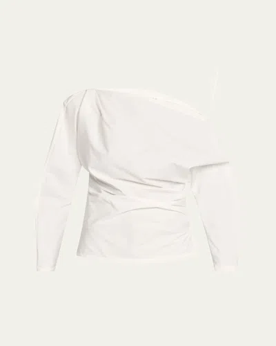 A.l.c Sona Stretch Cotton Top In White