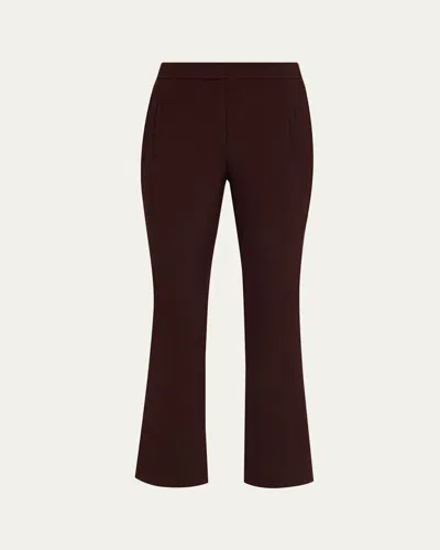 Veronica Beard Tonelli Wide-leg Trousers In Brown