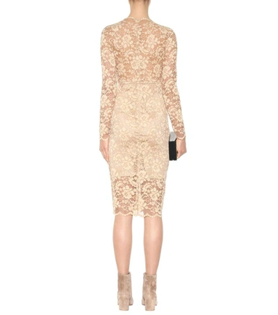 Ganni Flynn Stretch-lace Dress In Culae Saed | ModeSens