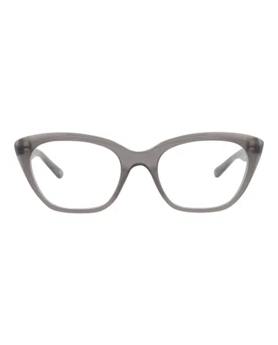 Pre-owned Balenciaga Women's  Cat Eyeframe Acetate Optical Frames In Grey Grey Transparent (bb0219o/30011980/00