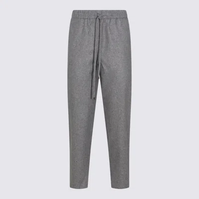 Antonelli Grey Wool Taralluccio Pants In Gray