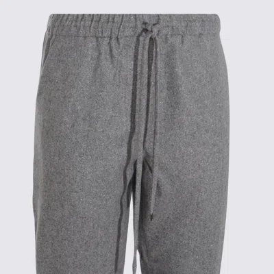 Antonelli Grey Wool Taralluccio Pants In Gray