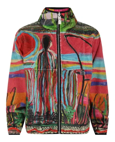 Pre-owned Givenchy Men's  Josh Smith Reversible Fleece Jacket In Multi
