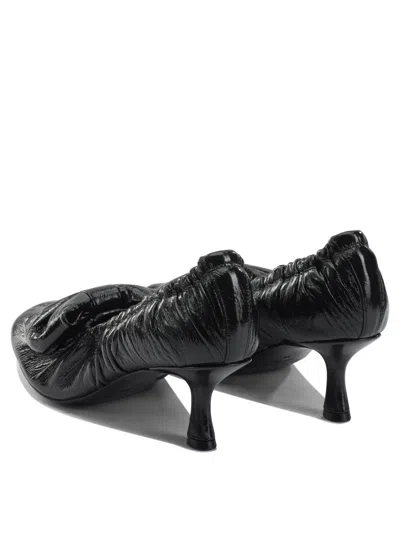 Acne Studios 60 Bow Embellished Leather Pumps In Black