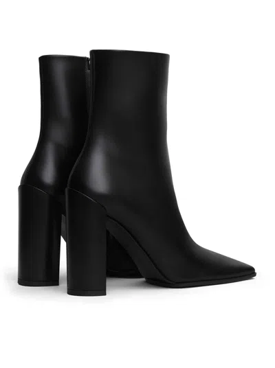 Alaïa Square Calfskin Leather Ankle Boots In Multi
