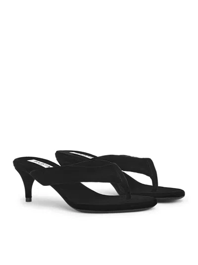 Alaïa Alaia Women Velvet Heel Flip-flops Mule In Animal Print