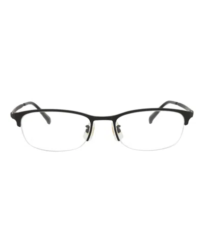 Pre-owned Dunhill Men's  Roundframe Titanium Optical Frames In Black Black Transparent (du0019oj/30009724/001)