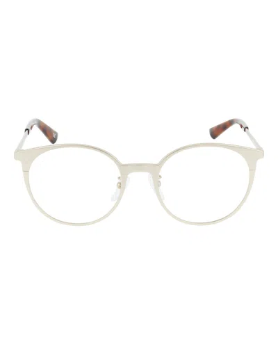 Pre-owned Balenciaga Women's  Roundframe Metal Optical Frames In Gold Gold Transparent (bb0084o/30008407/002)
