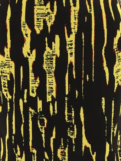 Ambush Jacquard Mini Dress In Black