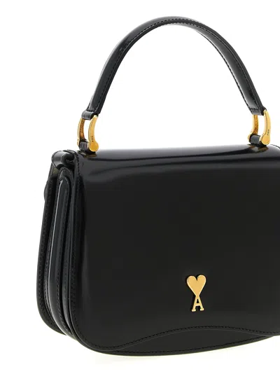 Ami Alexandre Mattiussi Paris Paris Mini Handbag In Black