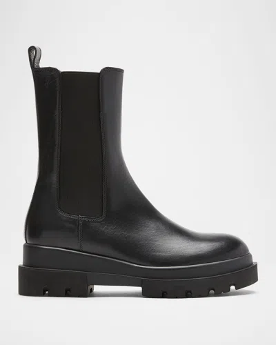 La Canadienne Blaise Leather Chelsea Boots In Black