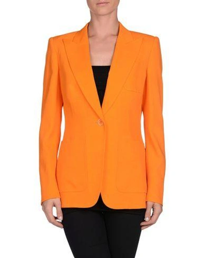Shop Emilio Pucci Suit Jackets In Orange