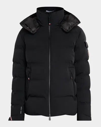 Moncler Montgetech Technical Down Jacket In Black