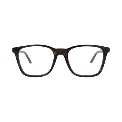 Pre-owned Alexander Mcqueen Square-frame Acetate Optical Frames 'havana Gold Transparent' | Multi-color | Men'
