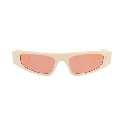 Pre-owned Gucci Cat Eye-frame Recycled Acetate Sunglasses 'ivory Red' | Multi-color | Women's Size Onesize