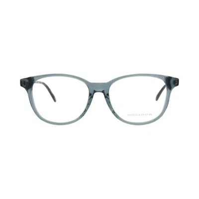 Pre-owned Bottega Veneta Square-frame Acetate Optical Frames 'grey Ruthenium Transparent' | Multi-color | Wome