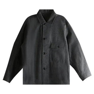 Pre-owned Lemaire One Pocket Overshirt 'black/grey Melange' | Multi-color | Men's Size 50