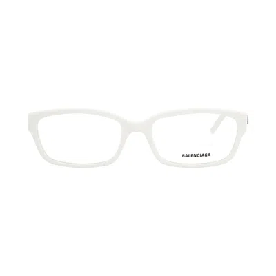 Pre-owned Balenciaga Square-frame Acetate Optical Frames 'white Transparent' | Multi-color | Women's Size Ones