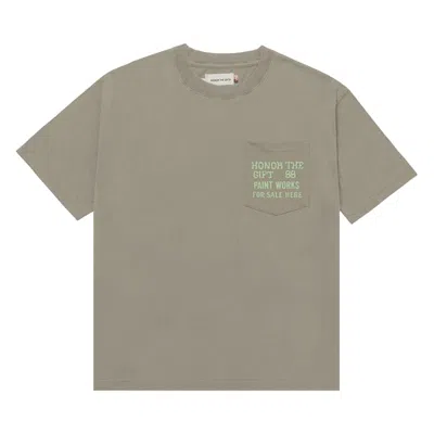 Pre-owned Honor The Gift Paint Works Tee 'taupe' | Green | Men's Size L