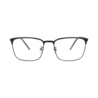 Pre-owned Saint Laurent Square-frame Metal Optical Frames 'black Transparent' | Men's Size Onesize