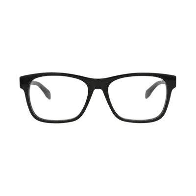 Pre-owned Alexander Mcqueen Square-frame Acetate Optical Frames 'black Transparent' | Men's Size Onesize