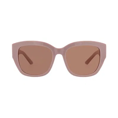 Pre-owned Alexander Mcqueen Square-frame Recycled Acetate Sunglasses 'pink Red' | Multi-color | Women's Size O