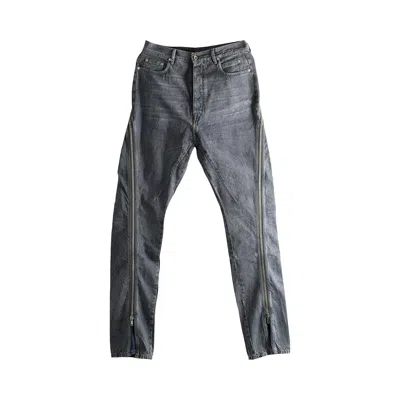 Pre-owned Rick Owens Denim Bolan Banana Pants 'washed Grey' | Men's Size 32 In Gray