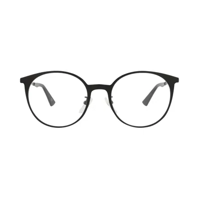 Pre-owned Balenciaga Round-frame Metal Optical Frames 'black Transparent' | Women's Size Onesize
