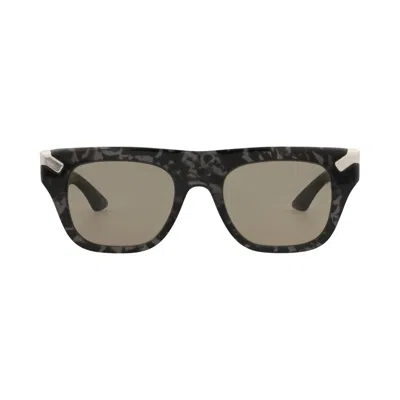 Pre-owned Alexander Mcqueen Square-frame Recycled Acetate Sunglasses 'havana Brown' | Multi-color | Men's Size
