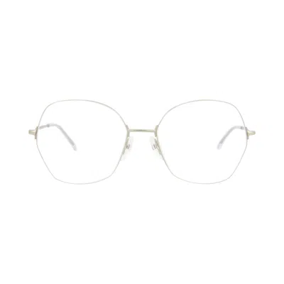 Pre-owned Balenciaga Round-frame Metal Optical Frames 'silver Transparent' | Multi-color | Men's Size Onesize