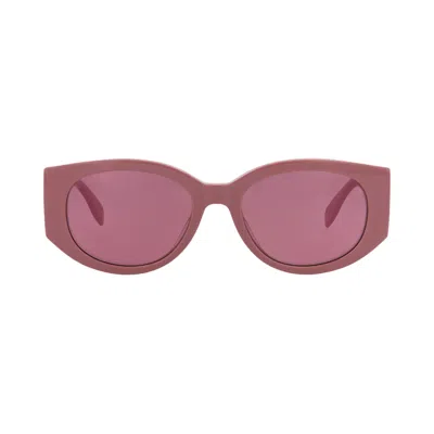 Pre-owned Alexander Mcqueen Round-frame Recycled Acetate Sunglasses 'pink Violet' | Multi-color | Women's Size