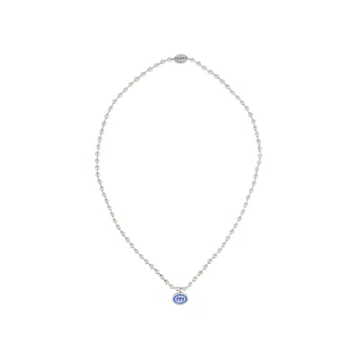 Pre-owned Gucci Sterling Silver Interlocking G Boule Necklace 'silver' | Women's Size Onesize