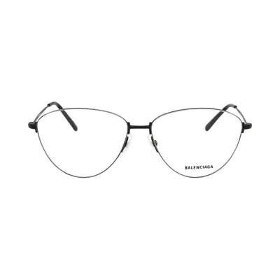 Pre-owned Balenciaga Cat Eye-frame Metal Optical Frames 'black Transparent' | Multi-color | Women's Size Onesi