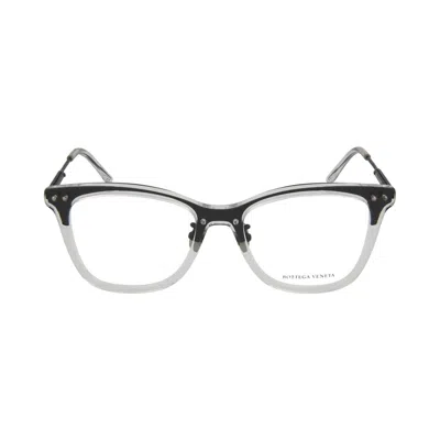 Pre-owned Bottega Veneta Cat Eye-frame Acetate Optical Frames 'crystal Black Transparent' | Multi-color | Wome