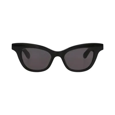 Pre-owned Alexander Mcqueen Cat Eye-frame Acetate Sunglasses 'black Grey' | Multi-color | Women's Size Onesize