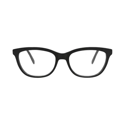 Pre-owned Alexander Mcqueen Square-frame Acetate Optical Frames 'black Transparent' | Women's Size Onesize